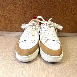 Women Preppy Trainers By Boden US Size 8 EU 38 White, Tan & Red Tennis Shoes